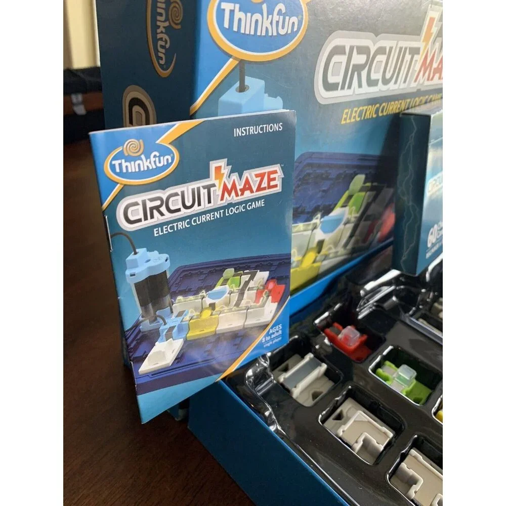 Circuit Maze Electric Current Logic Game ThinkFun 8‎ To Adult NEW Open Box
